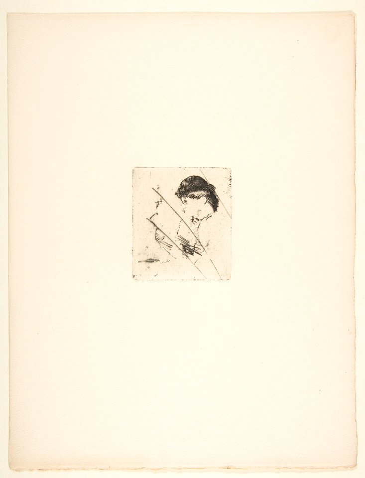 Head and Shoulders of a Young Woman in Profile I MET DP815837