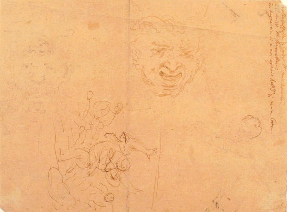 Head of a Satyr and Other Figure Studies MET 1980.311.2