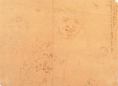 Head of a Satyr and Other Figure Studies MET 1980.311.2