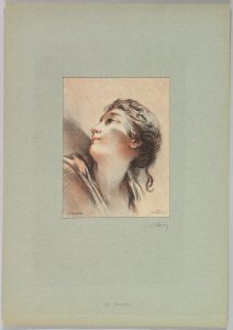 Head of a Woman Looking Toward the Left and Upward MET DP826645