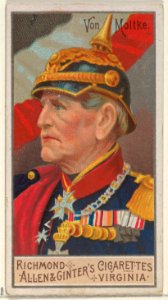 Helmuth Karl Bernhard Graf von Moltke, from the Great Generals series (N15) for Allen & Ginter Cigarettes Brands MET DP834804