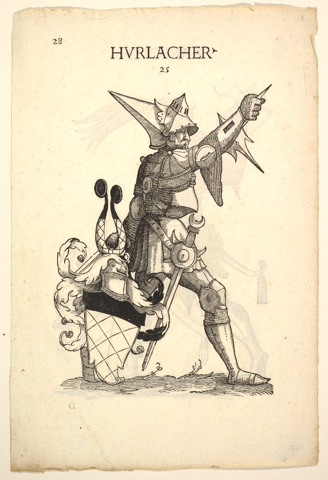 Hurlacher (recto) and Rappold (verso) Families, from Paul Hector Mair’s Bericht und anzeigen aller Herren Geschlecht der loblichen Statt Augspurg MET DP822266