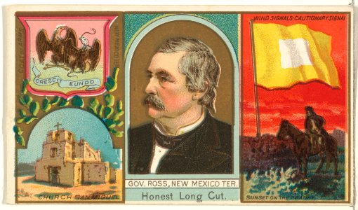 Governor Ross, New Mexico Territory, from "Governors, Arms, Etc." series (N133-1), issued by Duke Sons & Co. MET DP865469