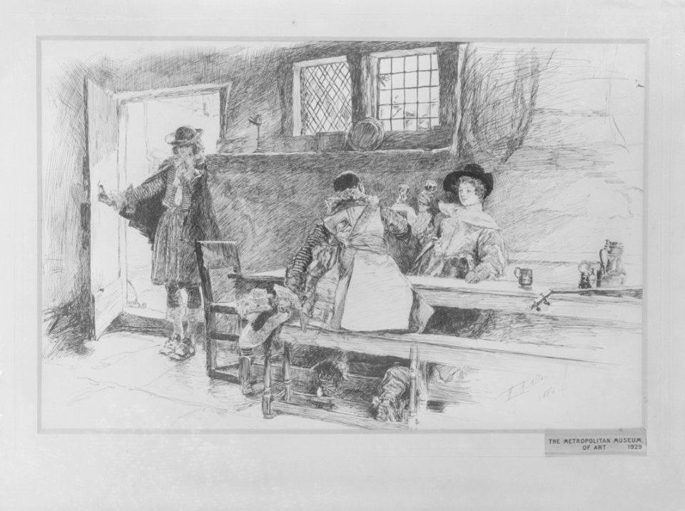 In a Tavern, Illustration for "Phillada Flouts Me" MET 76253