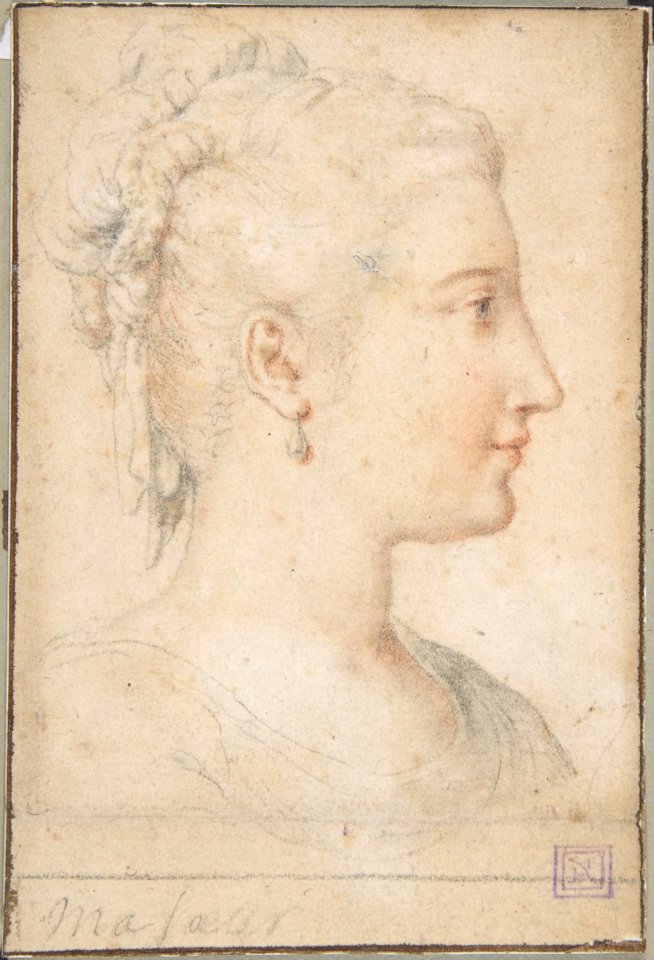Head of a Woman in Profile MET DP808492