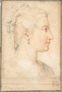 Head of a Woman in Profile MET DP808492
