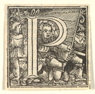 Initial letter P with children MET DP855221