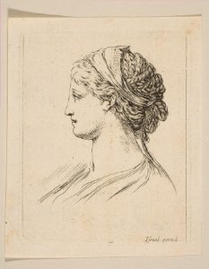 Head of a Woman in Profile MET DP817933
