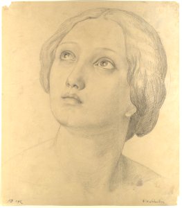 Head of a Woman Looking Up MET DP117771
