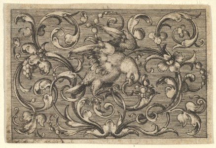 Horizontal Panel with a Bird, from Varii Generis Opera Aurifabris Necessaria MET DP837114