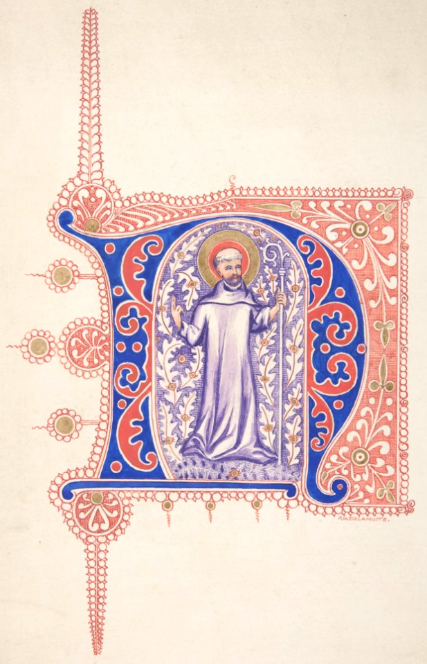 Illuminated Initial "N" MET DP801144