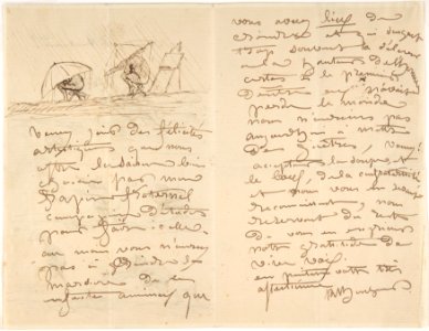 Illustrated letter to M. Roland MET DP805220