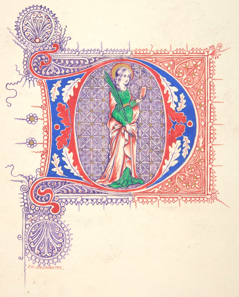 Illuminated Initial "D" MET DP801152