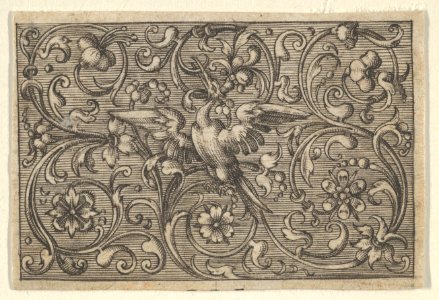 Horizontal Panel with a Bird, from Varii Generis Opera Aurifabris Necessaria MET DP837116