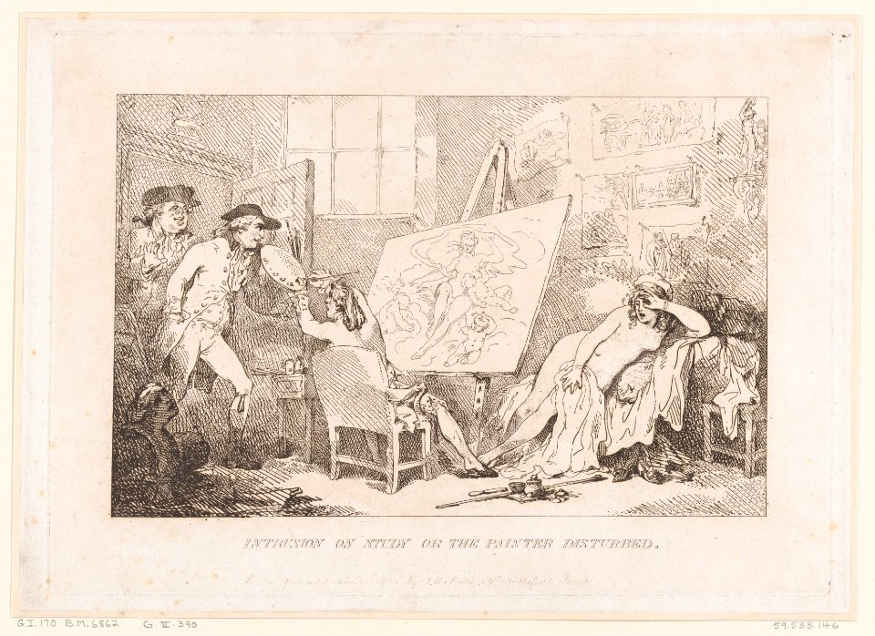 Intrusion on Study or The Painter Disturbed MET DP871849