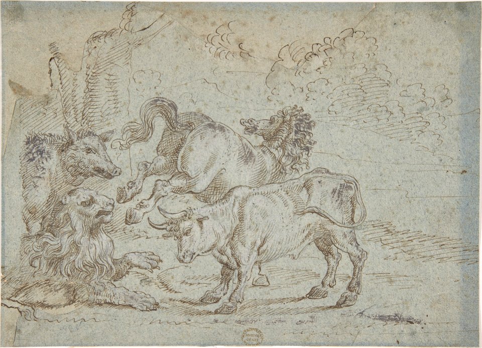 Horse, Bull, Lion, and Boar MET DP802543