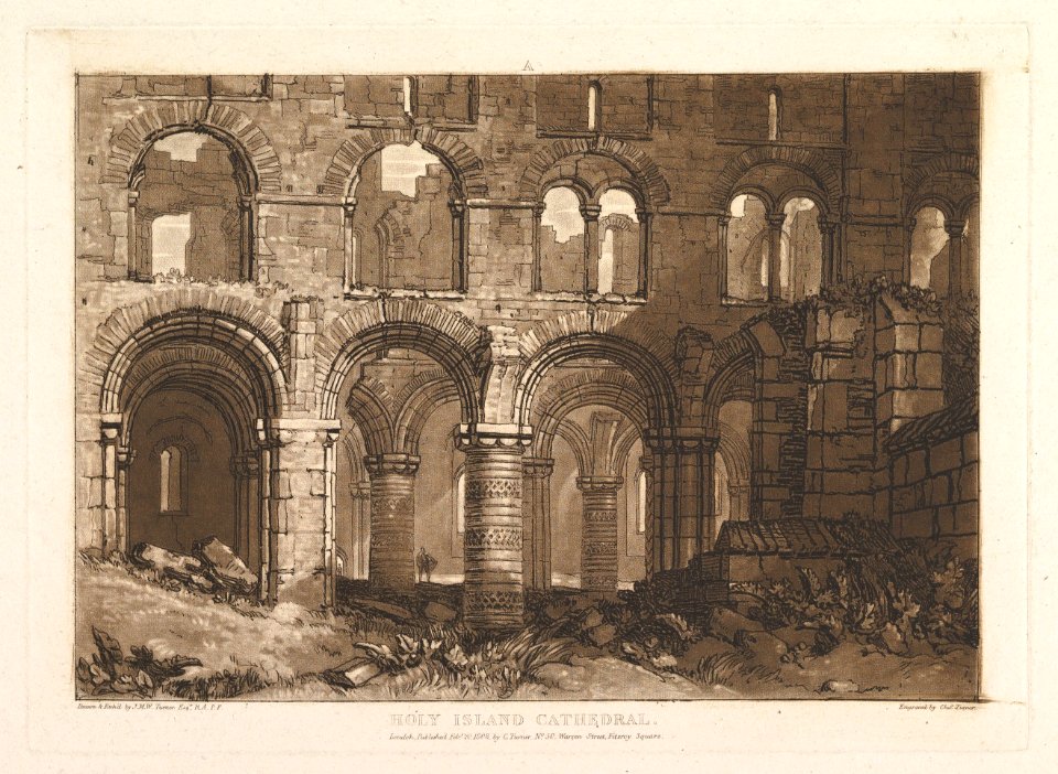 Holy Island Cathedral (Liber Studiorum, part III, plate 11) MET DP821354