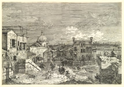 Imaginary View of Venice (undivided plate) MET DP232853