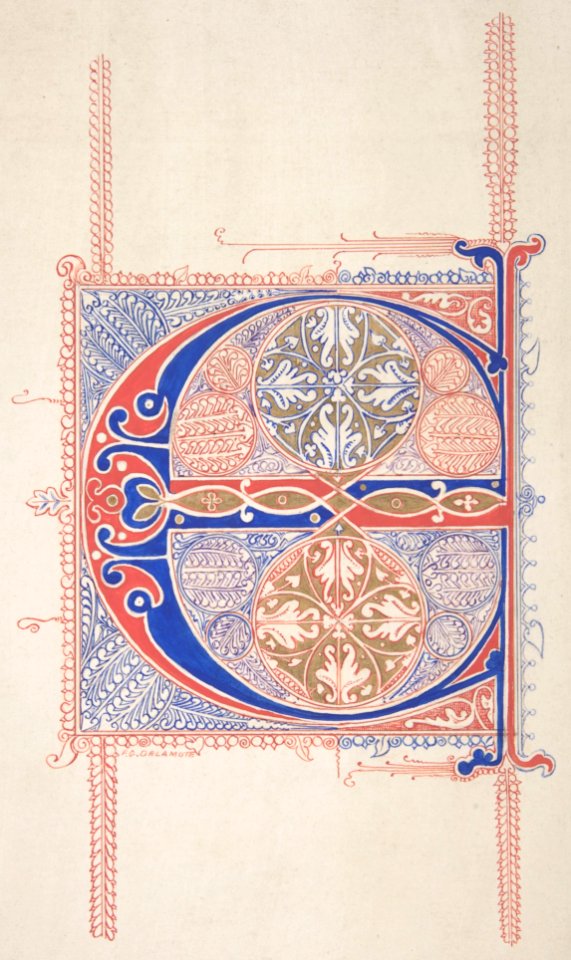 Illuminated Initial "C" MET DP801143