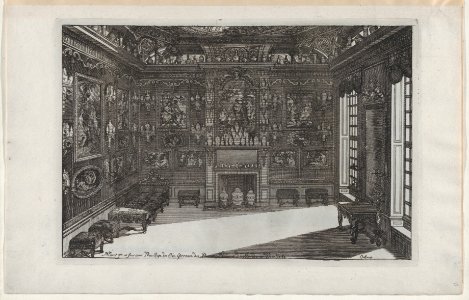 Interior of a Porcelain Cabinet with Paintings and Vases, from Nouveaux Liure da Partements, part of Œuvres du Sr. D. Marot MET DP874079