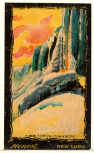 Horse Shoe Falls in Winter, from the Transparencies series (N137) issued by W. Duke, Sons & Co. to promote Honest Long Cut Tobacco MET DP865652