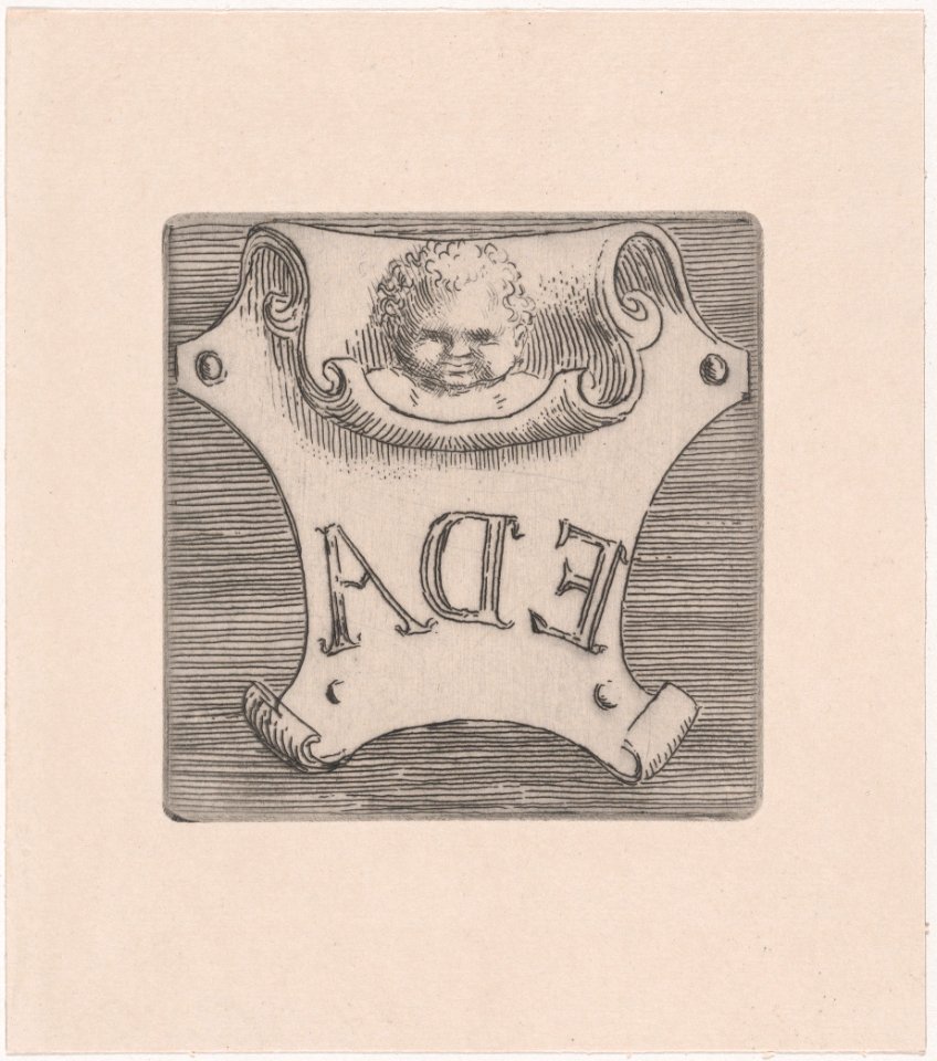 Impression from a name plate for Edward D. Adams MET DP877165