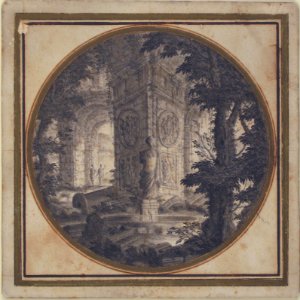 Imaginary Landscape with Classical Ruins; Fountain in Foreground MET 1992.228.2