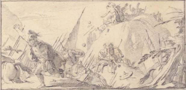 Illustration for a Book- Scene of Combat MET 59.600.208