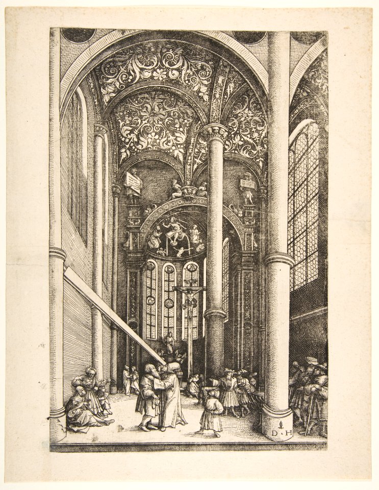 Interior of the Church of Saint Katherine’s with the Parable of the Mote and the Beam MET DP815841