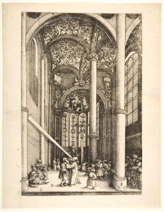 Interior of the Church of Saint Katherine’s with the Parable of the Mote and the Beam MET DP815841