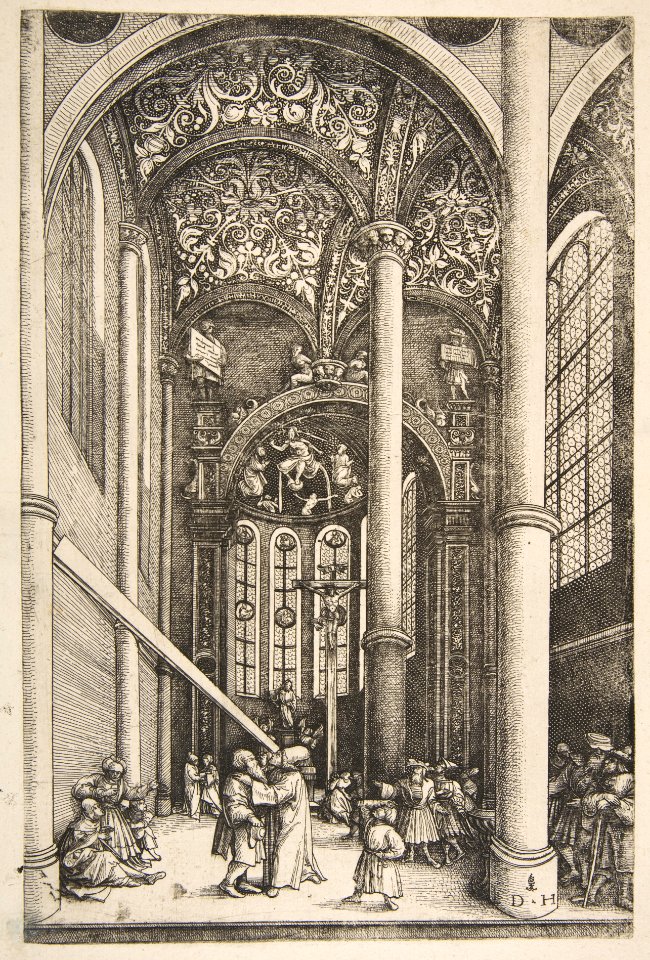 Interior of the Church of Saint Katherine’s with the Parable of the Mote and the Beam MET DP815842