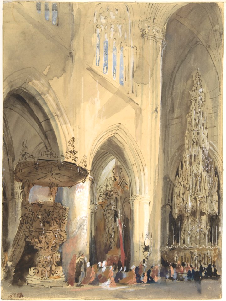 Interior of the Church of St. Jacques, Louvain MET DP800312