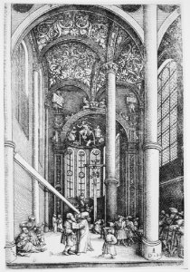 Interior of the Church of Saint Katherine’s with the Parable of the Mote and the Beam MET MM53299