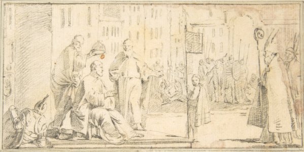 Illustration for a Book- Coronation of an Emperor (?) MET DP812547