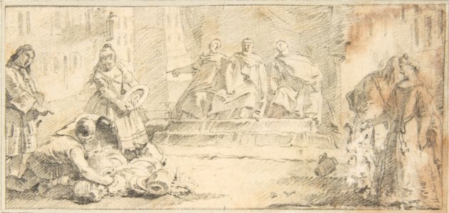 Illustration for a Book- Booty Presented to Three Dignitaries MET DP812542