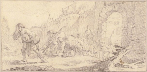 Illustration for a Book- Inhabitants Leaving a Conquered City MET 59.600.206
