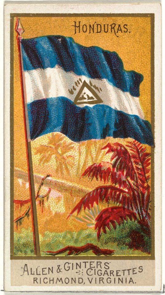 Honduras, from Flags of All Nations, Series 2 (N10) for Allen & Ginter Cigarettes Brands MET DP841376