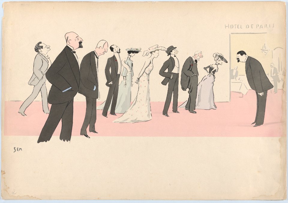 Hotel de Paris (with Grand Duke Nicholas, Duchess of Marlborough, Princess Hohelohe, Baron and Barone Alphonse de Rothschild and Lord Saville), from Monte Carlo, 2nd Serie MET DP874616