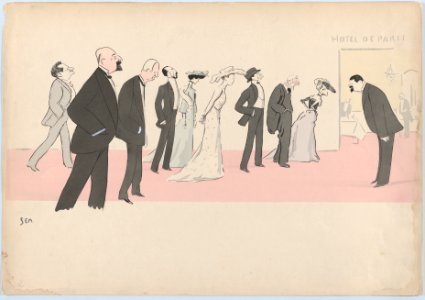 Hotel de Paris (with Grand Duke Nicholas, Duchess of Marlborough, Princess Hohelohe, Baron and Barone Alphonse de Rothschild and Lord Saville), from Monte Carlo, 2nd Serie MET DP874616