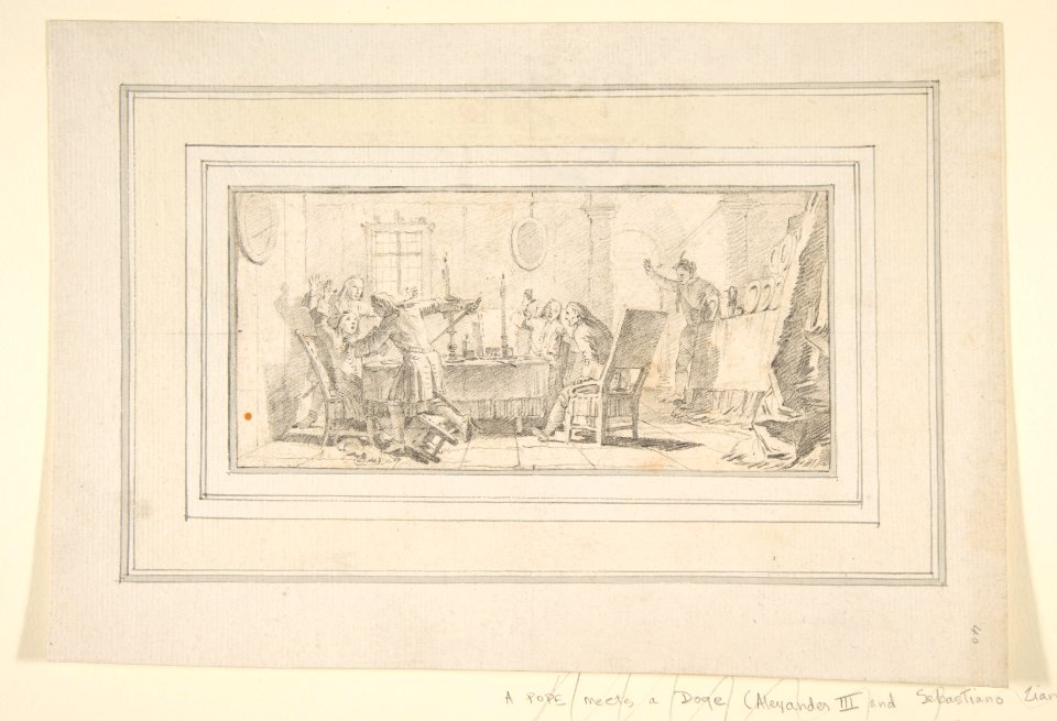 Illustration for a Book- Scene of a Murder in an Interior MET DP812100