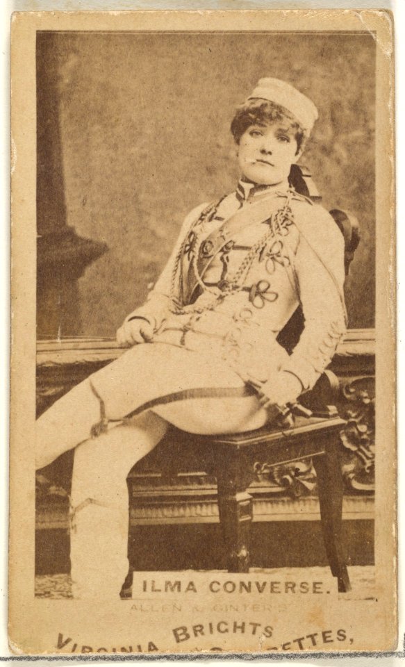 Ilma Converse, from the Actors and Actresses series (N45, Type 1) for Virginia Brights Cigarettes MET DP829381