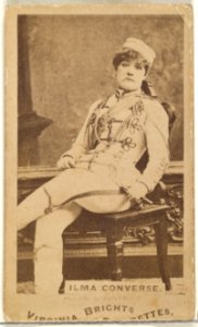 Ilma Converse, from the Actors and Actresses series (N45, Type 1) for Virginia Brights Cigarettes MET DP829381