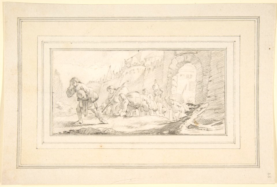 Illustration for a Book- Inhabitants Leaving a Conquered City MET DP811994