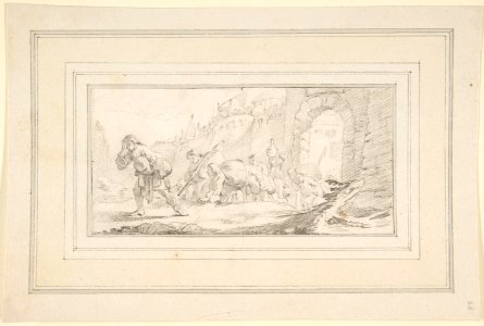 Illustration for a Book- Inhabitants Leaving a Conquered City MET DP811994