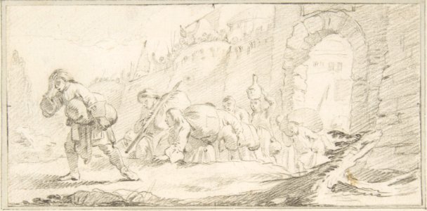 Illustration for a Book- Inhabitants Leaving a Conquered City MET DP812562