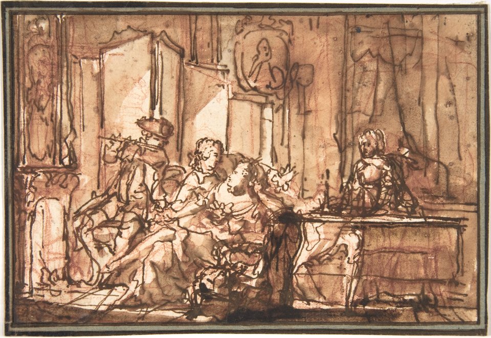 Interior with Figures MET DP808990