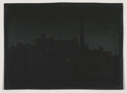 Industrial Buildings At Night MET DP856530