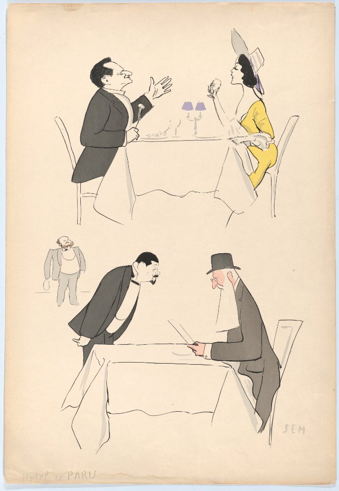 Hotel de Paris (two tables, one with either D. du Theatré or Cavalieri), from Monte Carlo, 2nd Serie MET DP874620