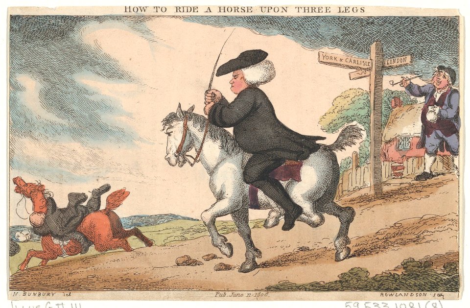 How to Ride a Horse Upon Three Legs MET DP879713