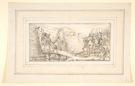 Illustration for a Book- Surrender of the Keys of a City to an Emperor MET DP812101